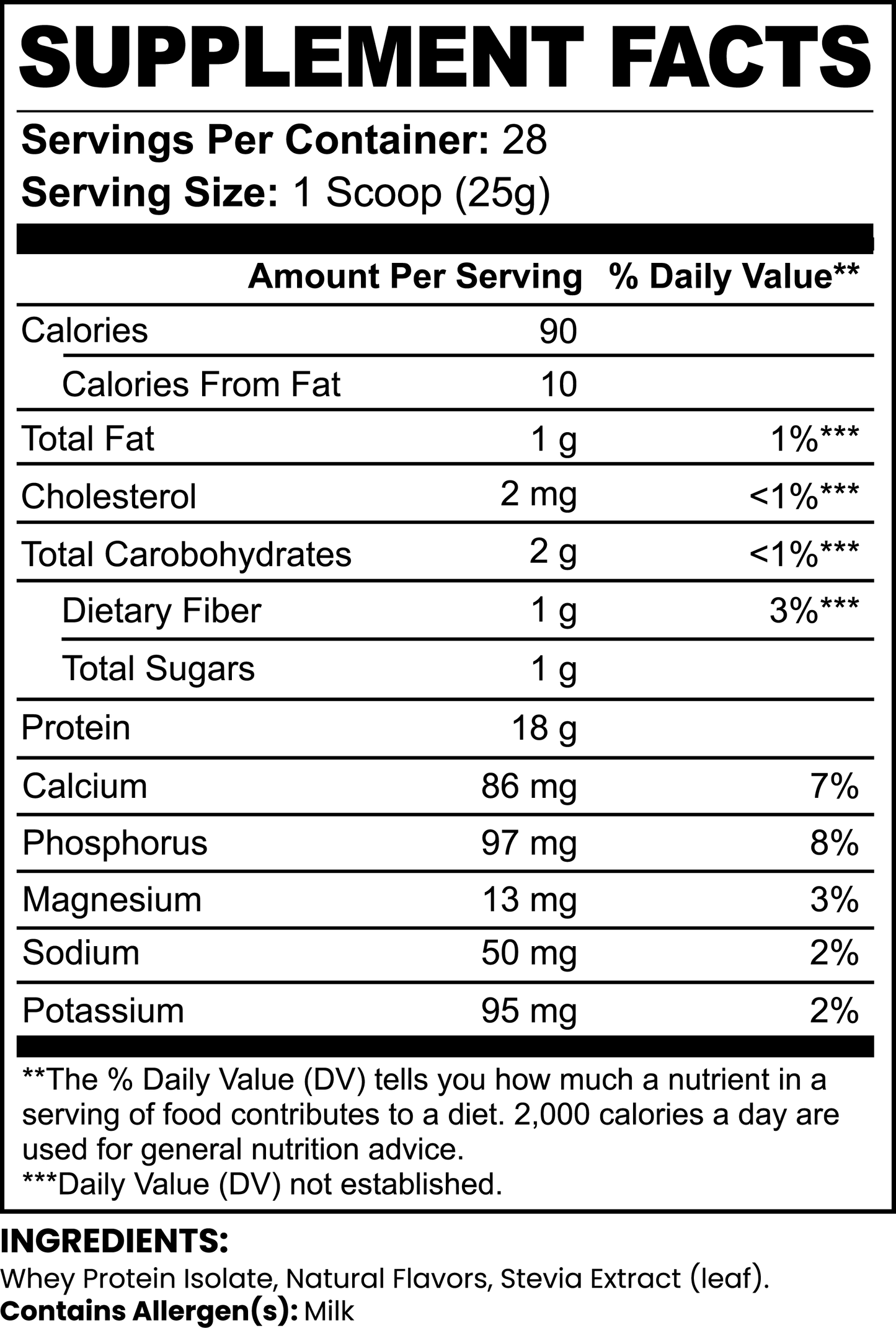 Whey Protein Isolate (Chocolate)